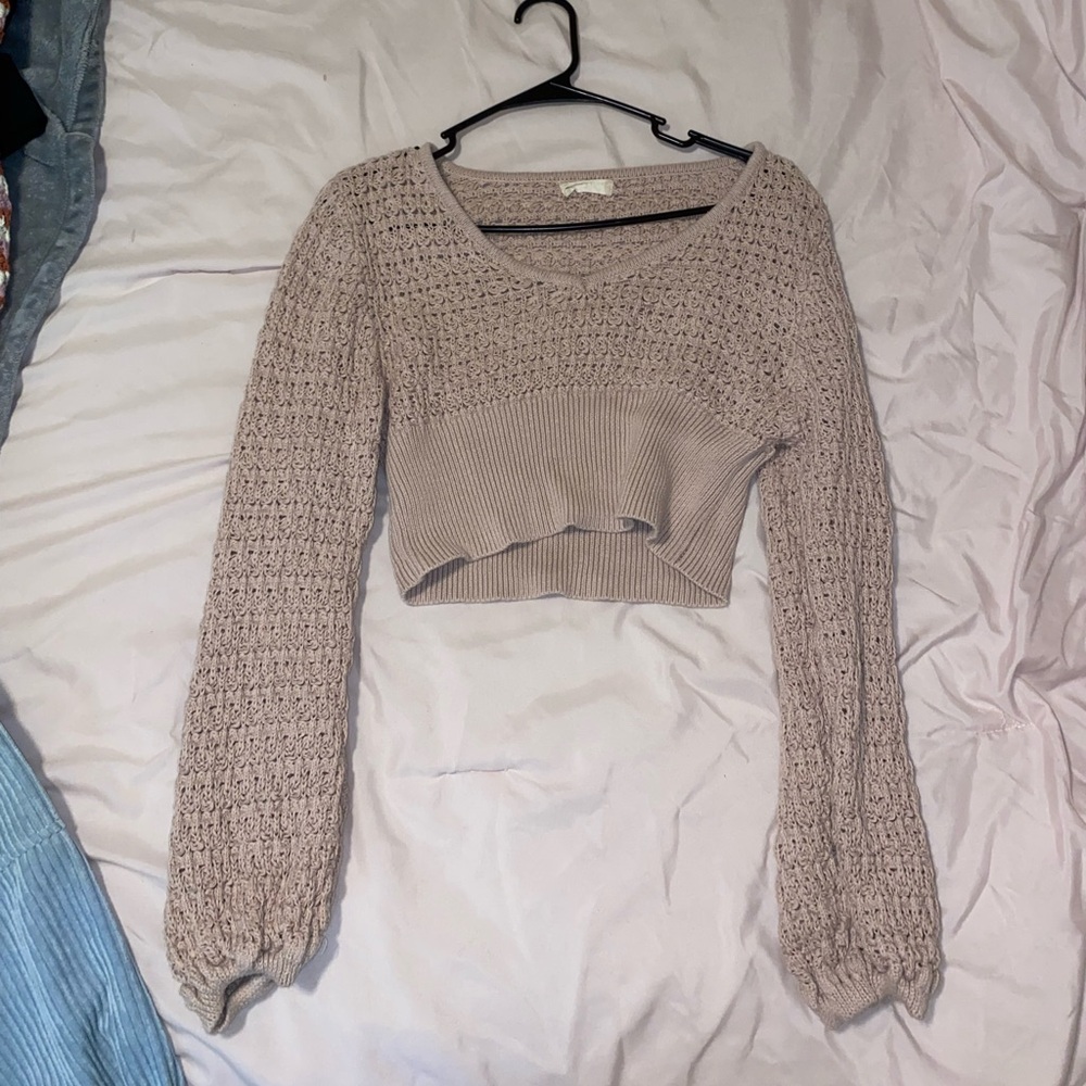 Altar'd State Beige Knit Sweater